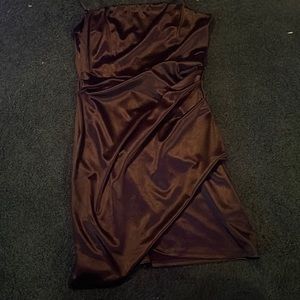 Practically brand new Homecoming black silk slip dress